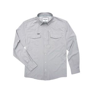 Poncho San Saba Men's Gray Long Sleeve Shirt
